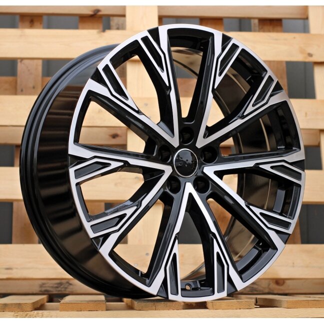 R21x8.5 5X112 ET 43 66.5 3S1277 Black Polished (MB) For AUD (P) (HYBRID FORGED) R21x8.5 5X112 ET 43 66.5 3S1277 Black Polished (MB) For AUD (P) (HYBRID FORGED)