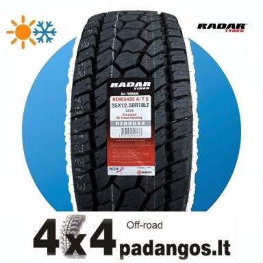 RADAR 205/80R16C 110/108S RENEGADE AT5 3PMSF