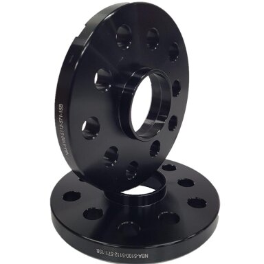 Spacer 15 mm 2 pcs 5x100/112 57.1 mm Black (NBA-5100-5112-571-15B)