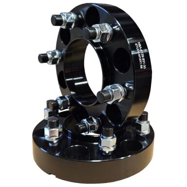 Spacer 30 mm 2 pcs 6x139.7 93.1 With Studs and Nuts M12x1.5 Black (NBA-6139-931-30-STUDS-M12X1.5B)