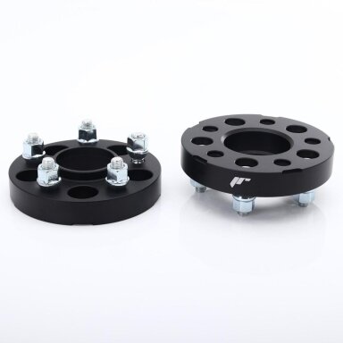 Spacer Japan Racing 25 mm 2 pcs 5x120 72.6 mm With Studs M14x1.5 (+Nuts) Black (JRWA3-25MM-5I-72BK)